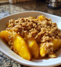 easy peach crisp recipe