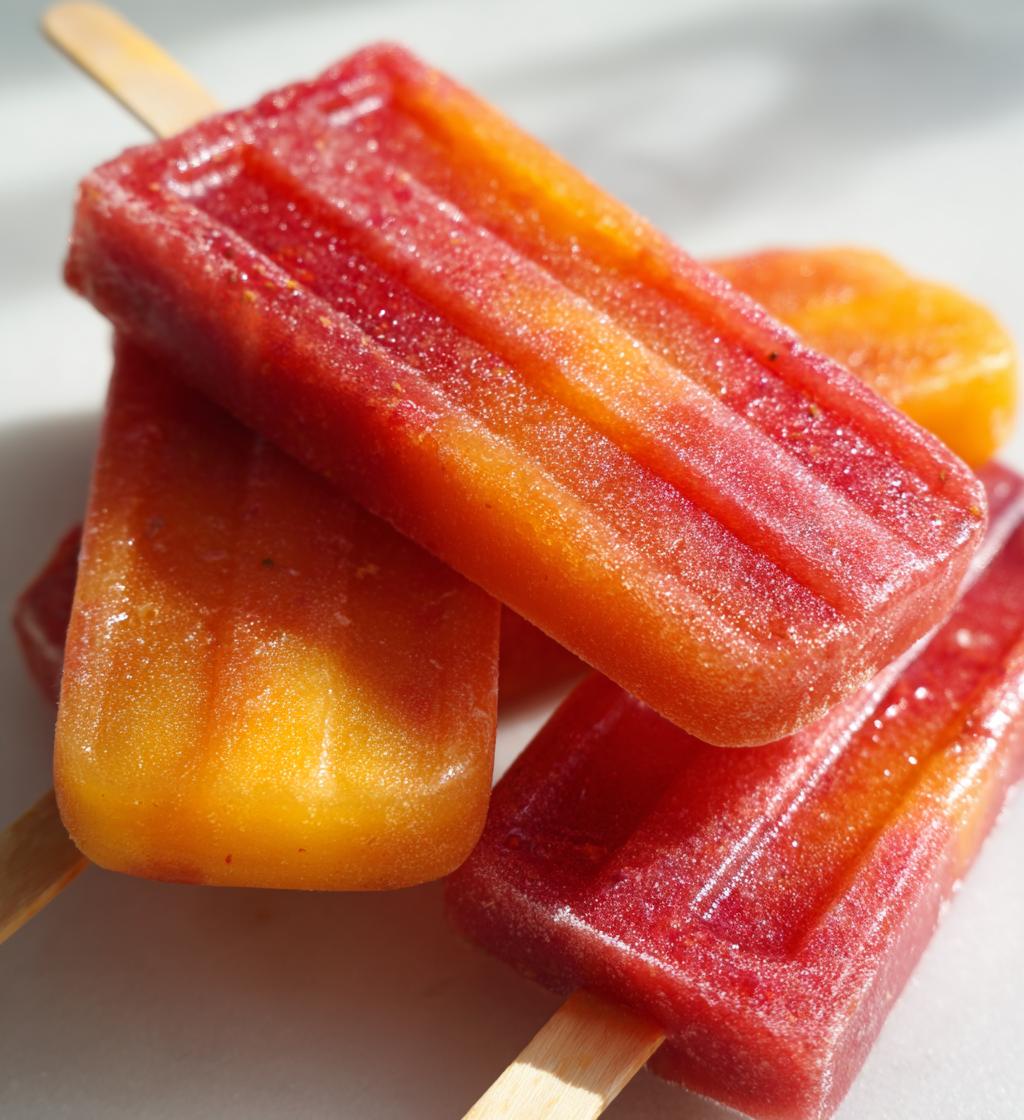 easy strawberry mango popsicles
