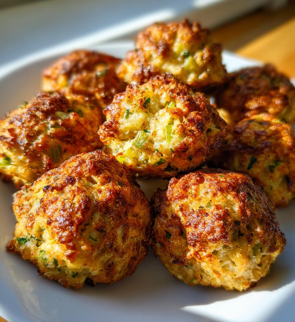 easy tasty turkey stuffing balls recipe