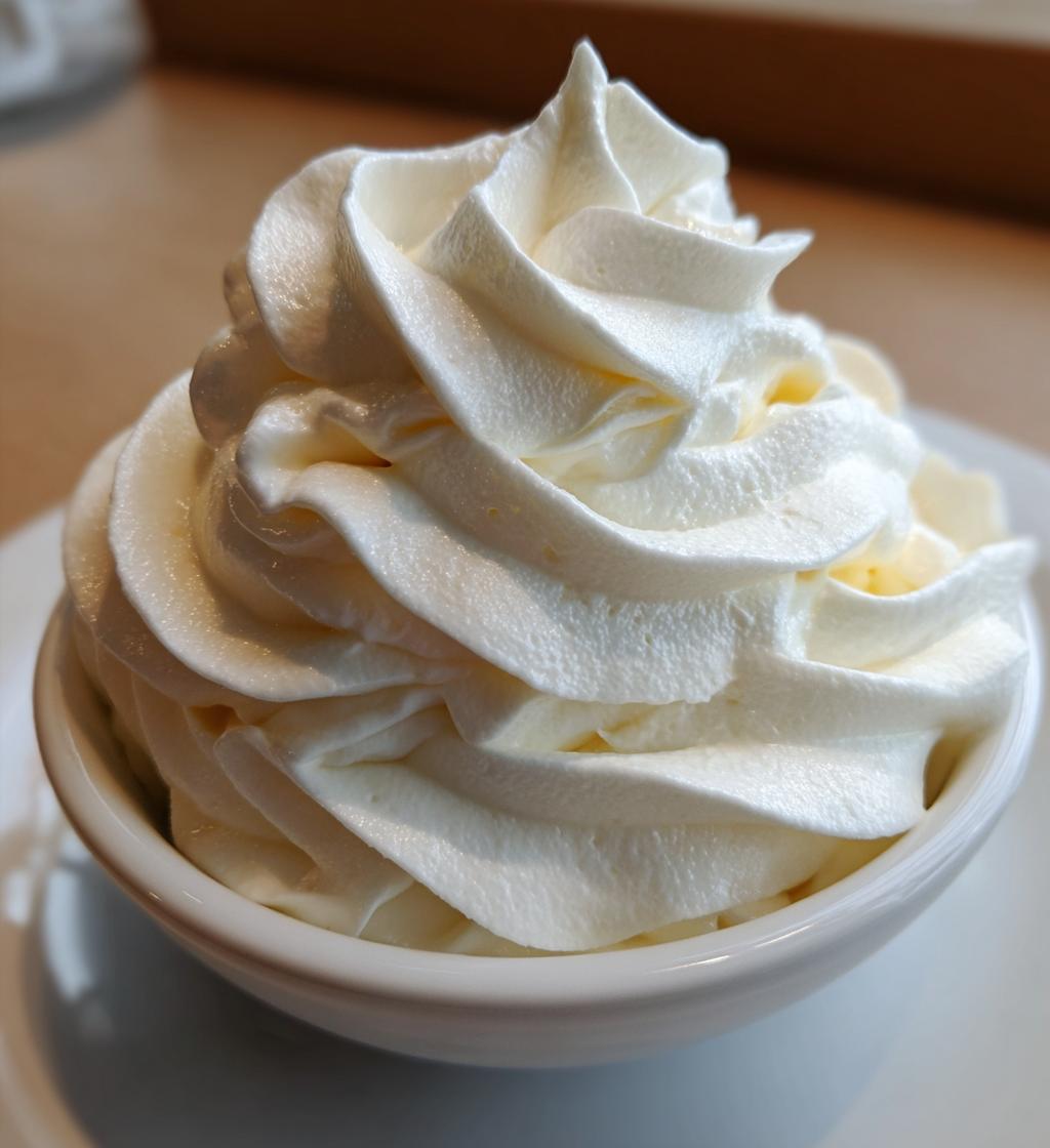 easy vanilla whipped cream