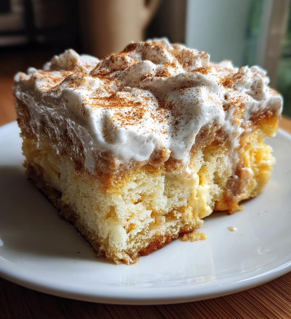 eggnog poke cake