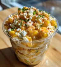 elote en vaso corn in a cup