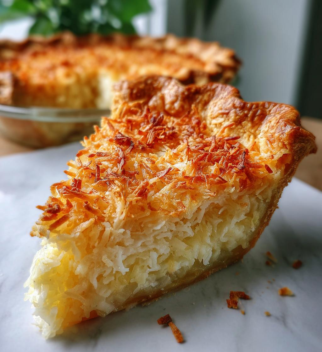 french coconut pie