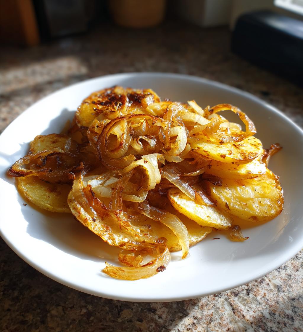 fried potatoes and onions