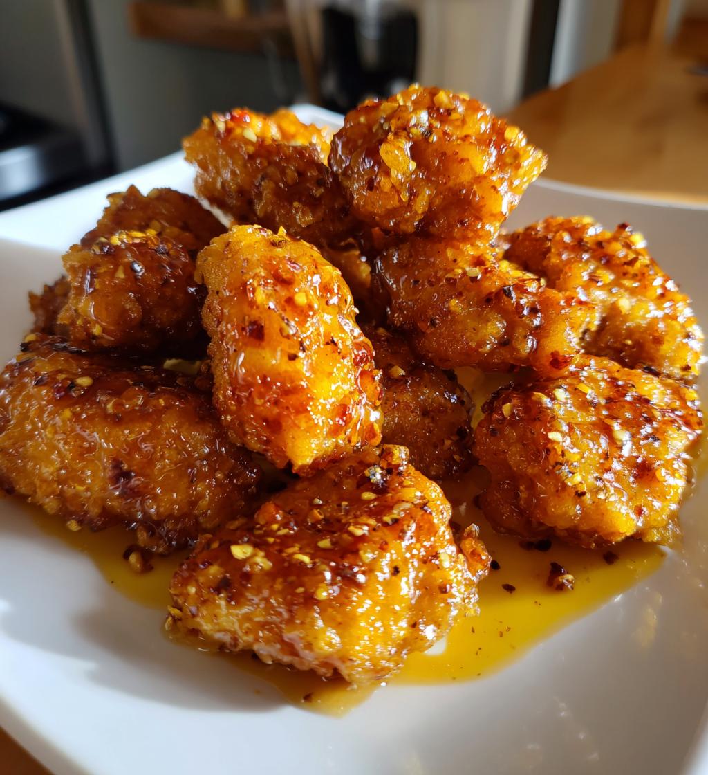 fried wing flats drizzled with honey lemon pepper