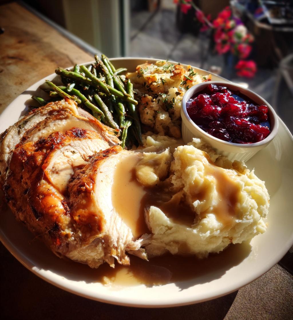 garage thanksgiving dinner