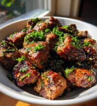 garlic butter steak bites recipe