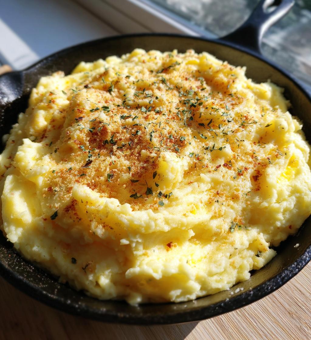 garlic parmesan mashed potatoes
