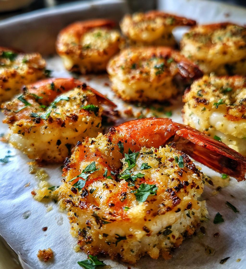 garlic parmesan roasted shrimp