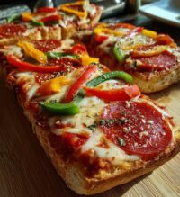 garlic toast pizzas
