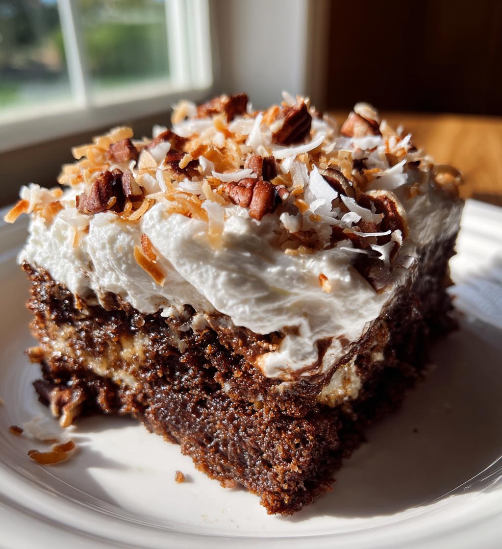 german chocolate poke cake recipe