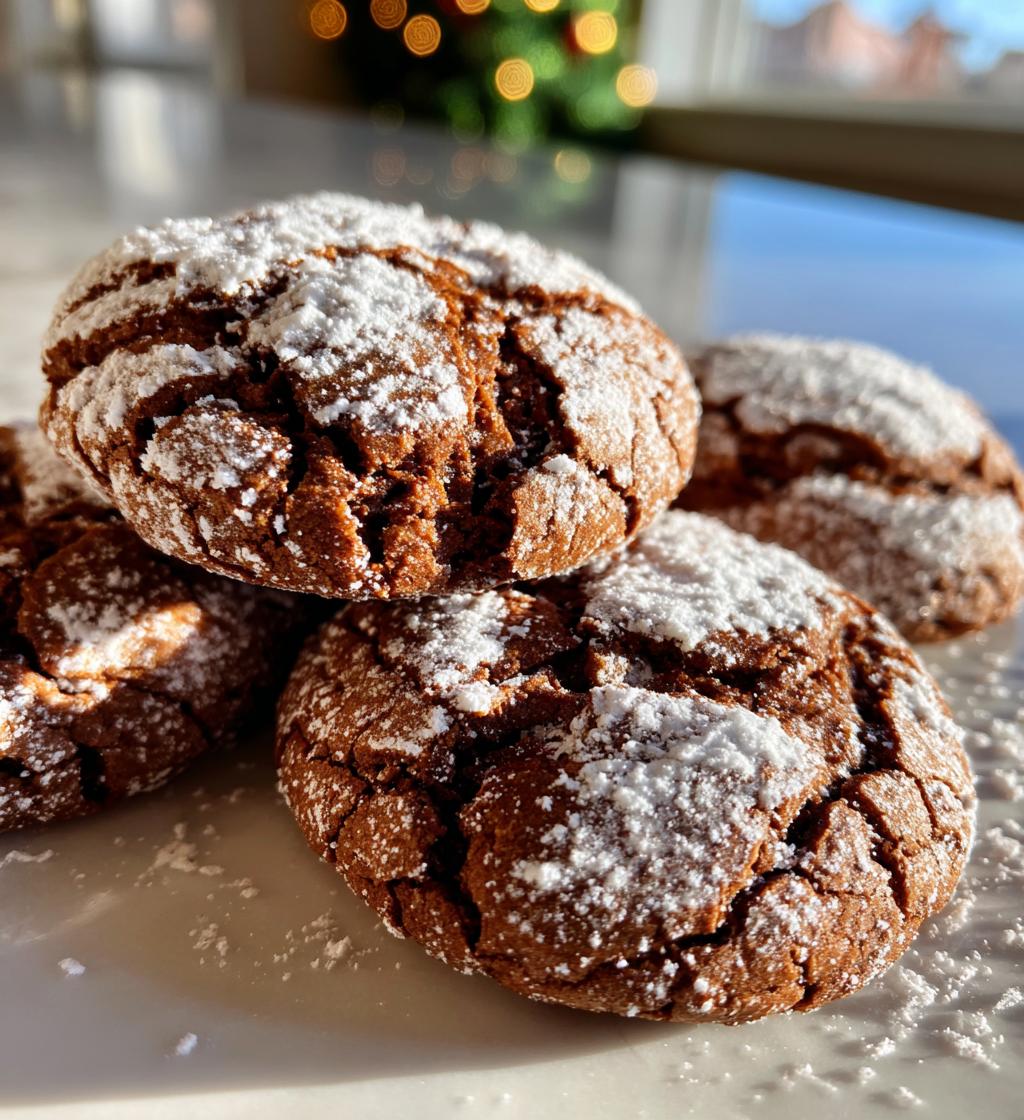 gingerbread crinkle cookies