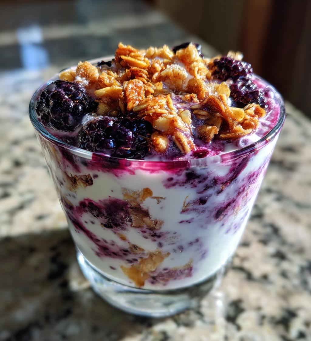 gluten free blackberry cobbler chia pudding