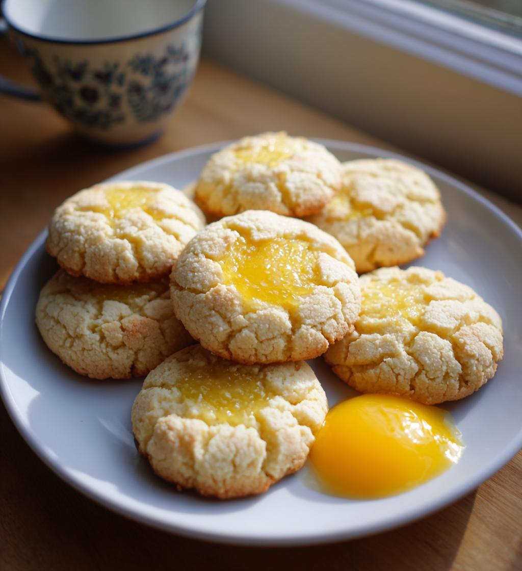 gluten free lemon curd cookies