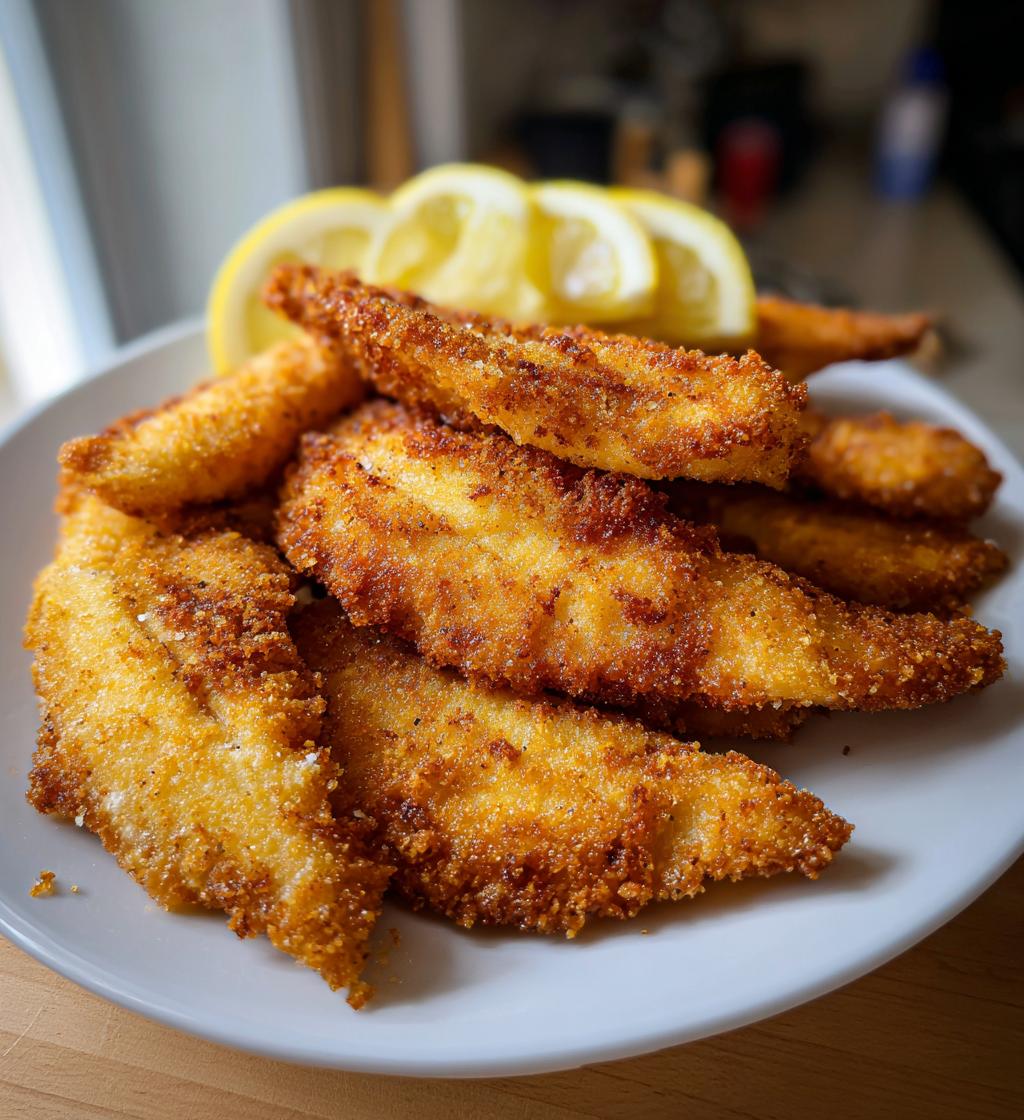 golden fried catfish - detail 1