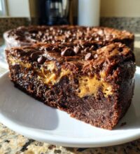 gooey chocolate peanut butter cake