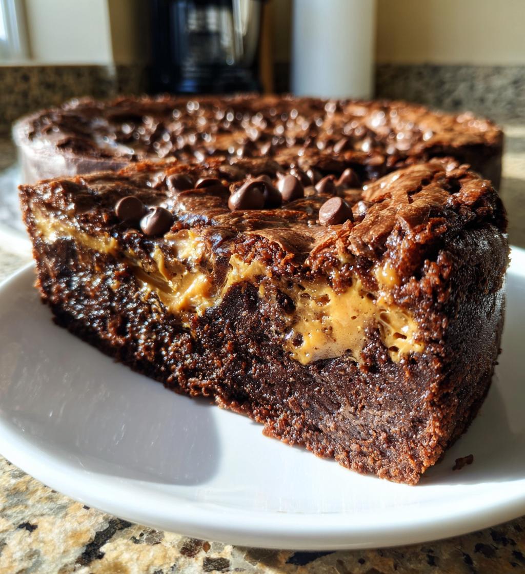 gooey chocolate peanut butter cake