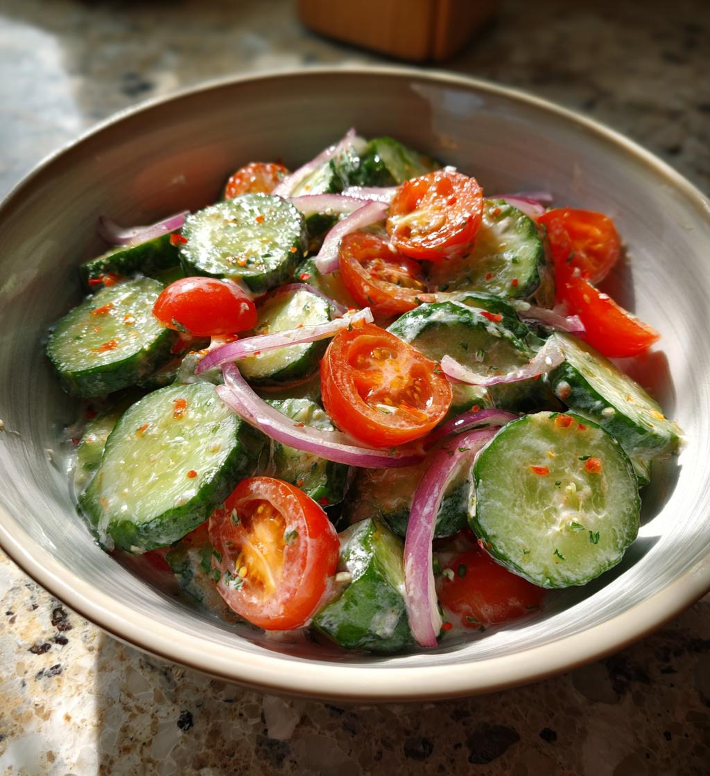 grandmas cucumber salad