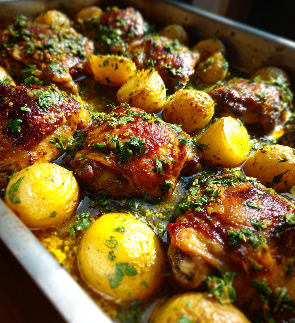 greek lemon chicken and potatoes recipe