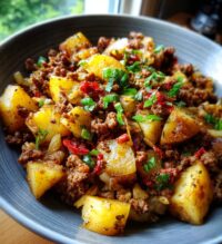 ground beef with potatoes