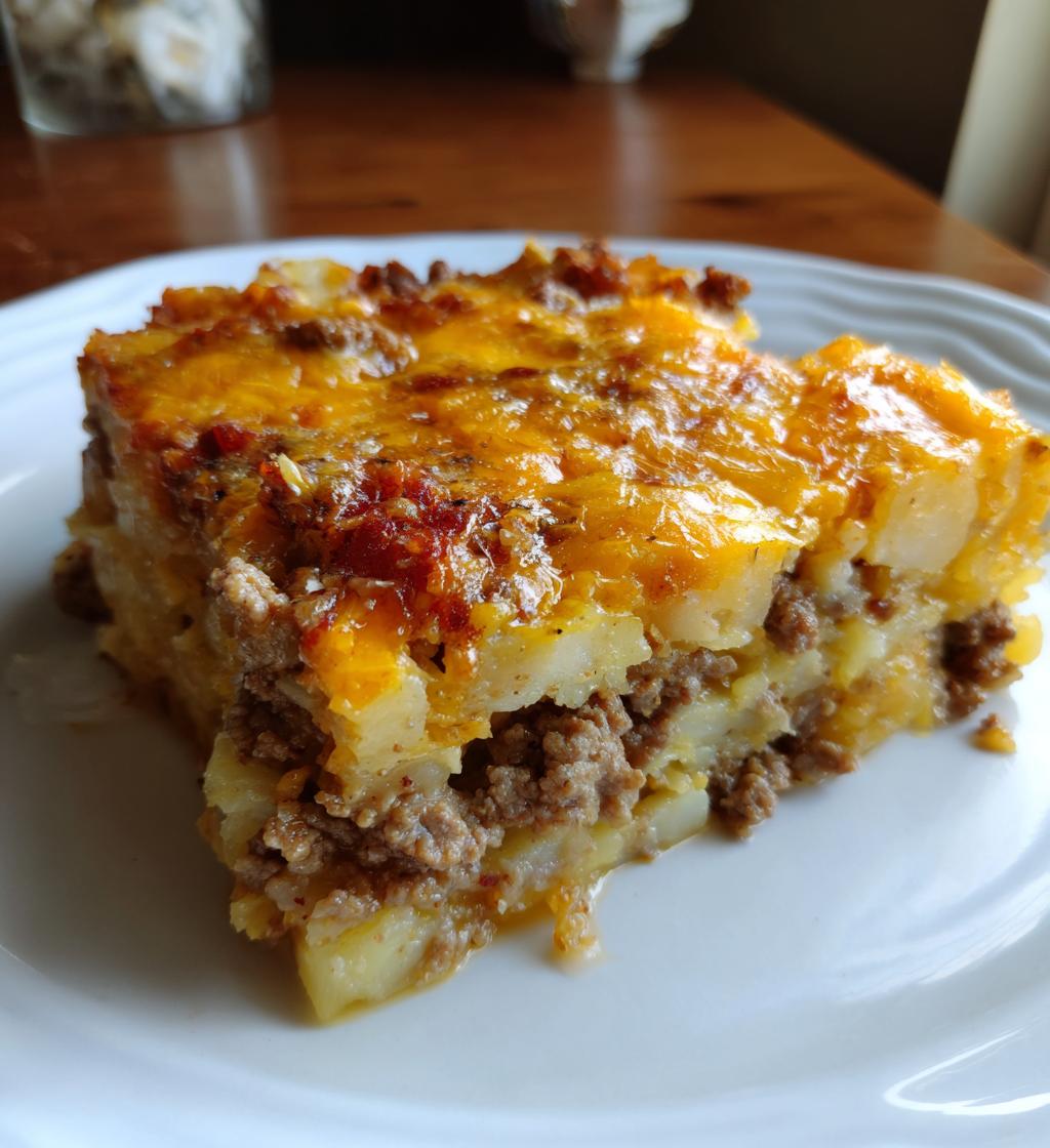 hamburger potato casserole 2