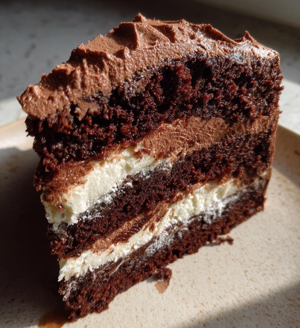 hersheys chocolate cake with cream cheese filling chocolate cream cheese buttercream - detail 1