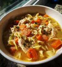 homemade crockpot chicken noodle soup