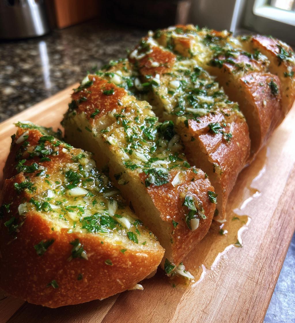 homemade garlic bread