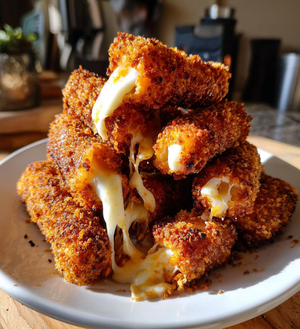homemade mozzarella sticks crispy and cheesy delight