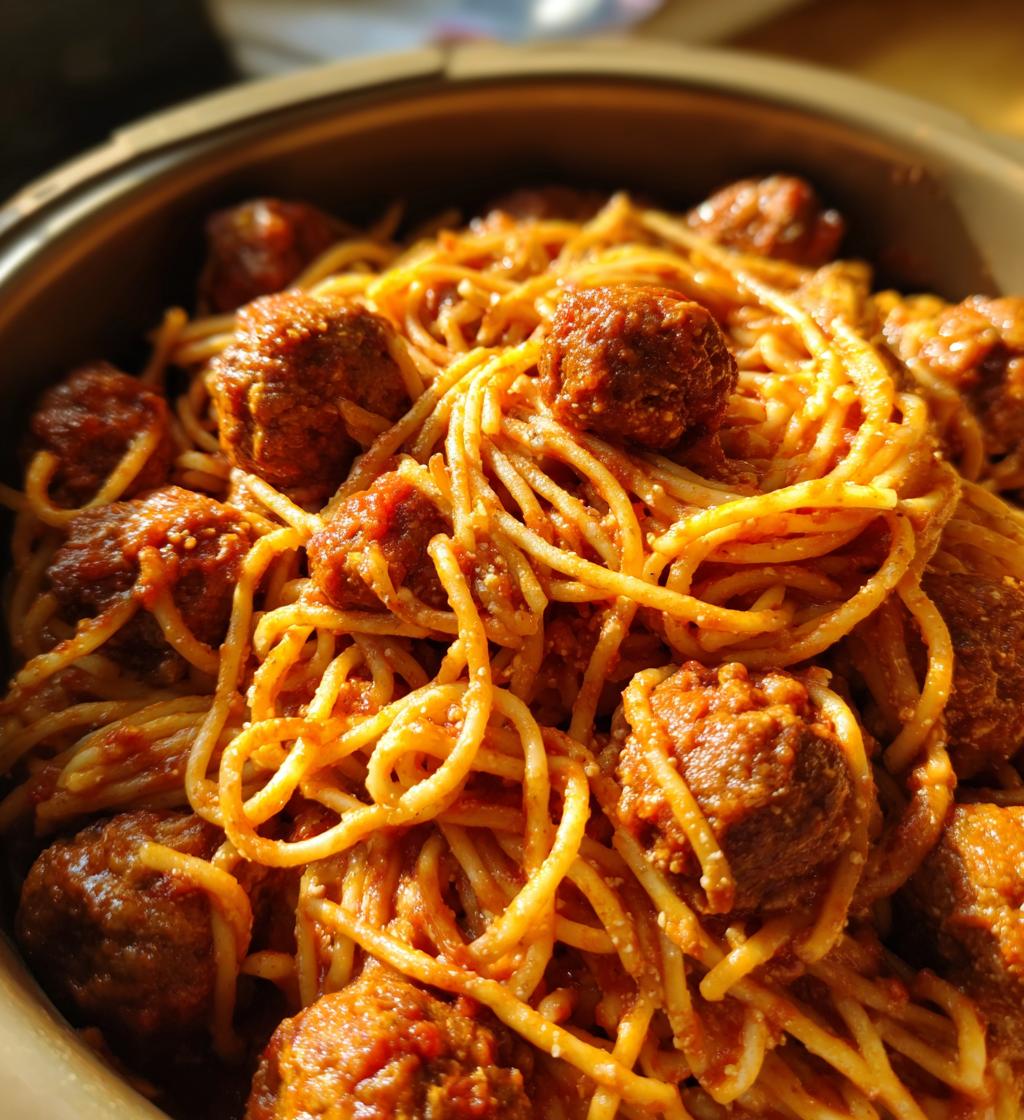 instant pot spaghetti and meatballs