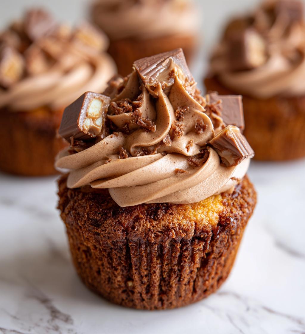 kinder bueno cupcakes
