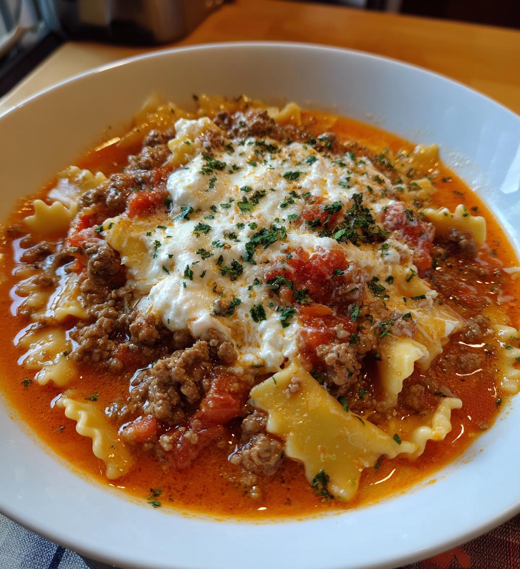 lasagna soup crockpot