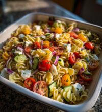 layered pasta salad