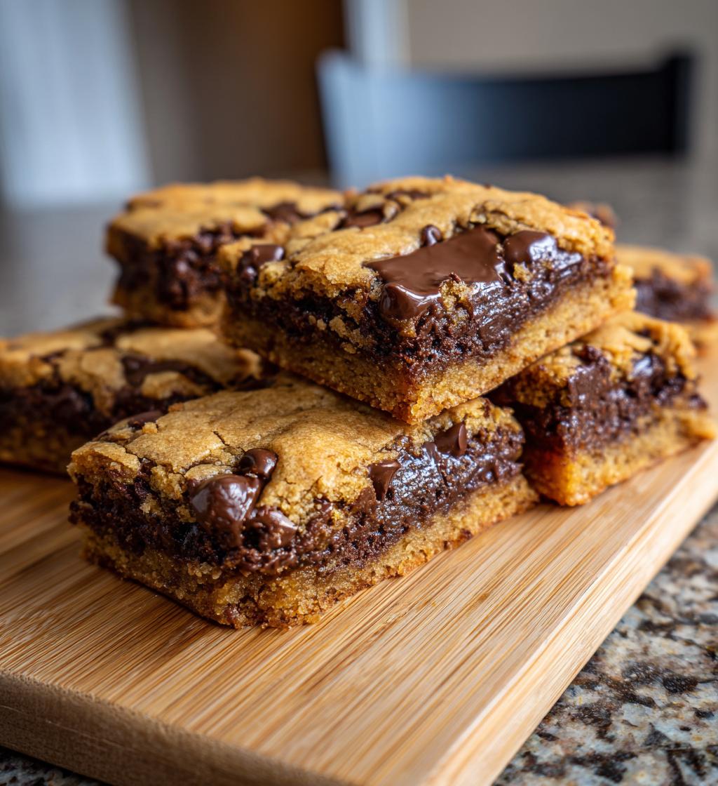 lazy chocolate chip cookie bars - detail 1