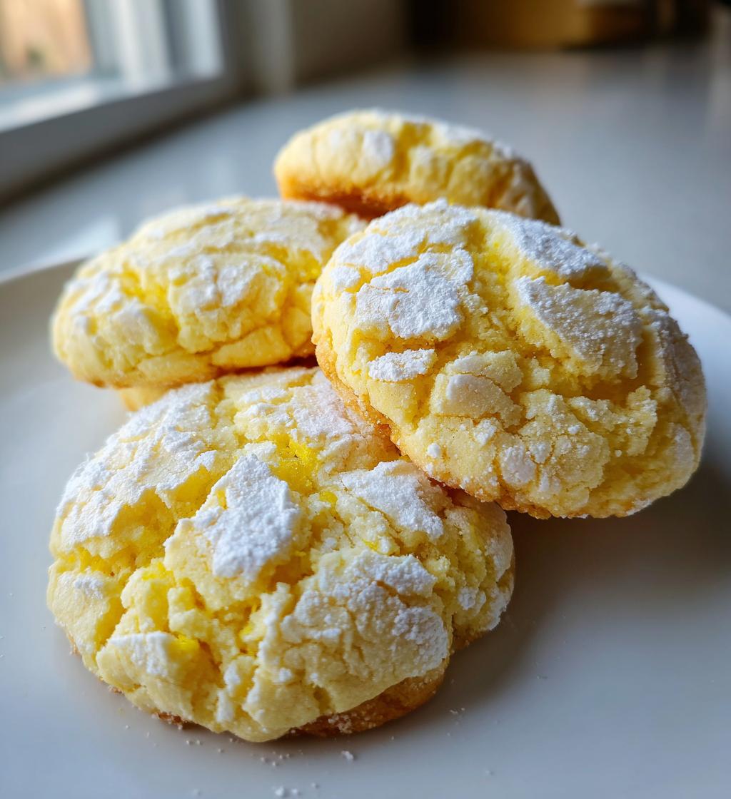 lemon crinkle cookies