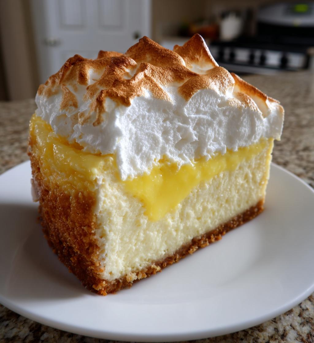 lemon meringue cheesecake