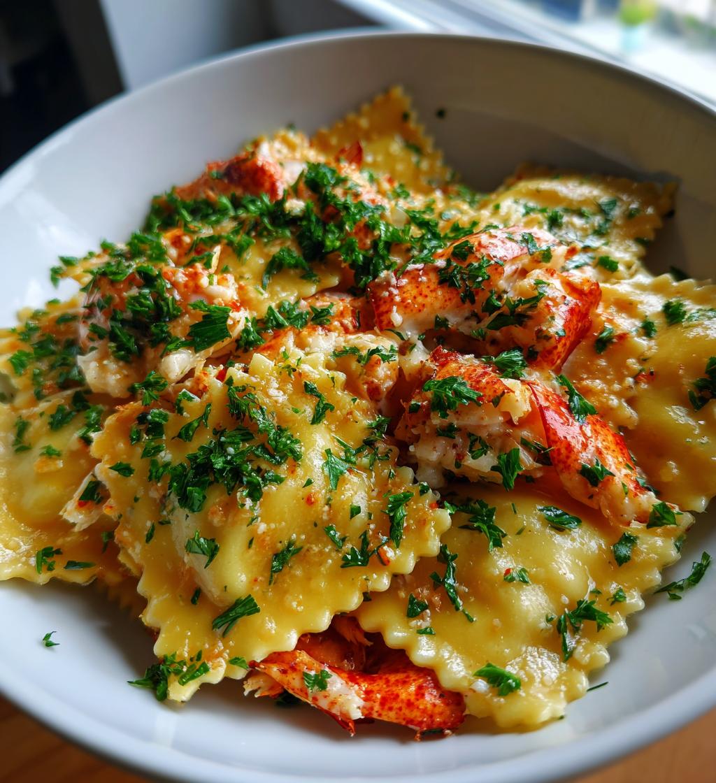 lobster ravioli with lemon butter sauce recipe
