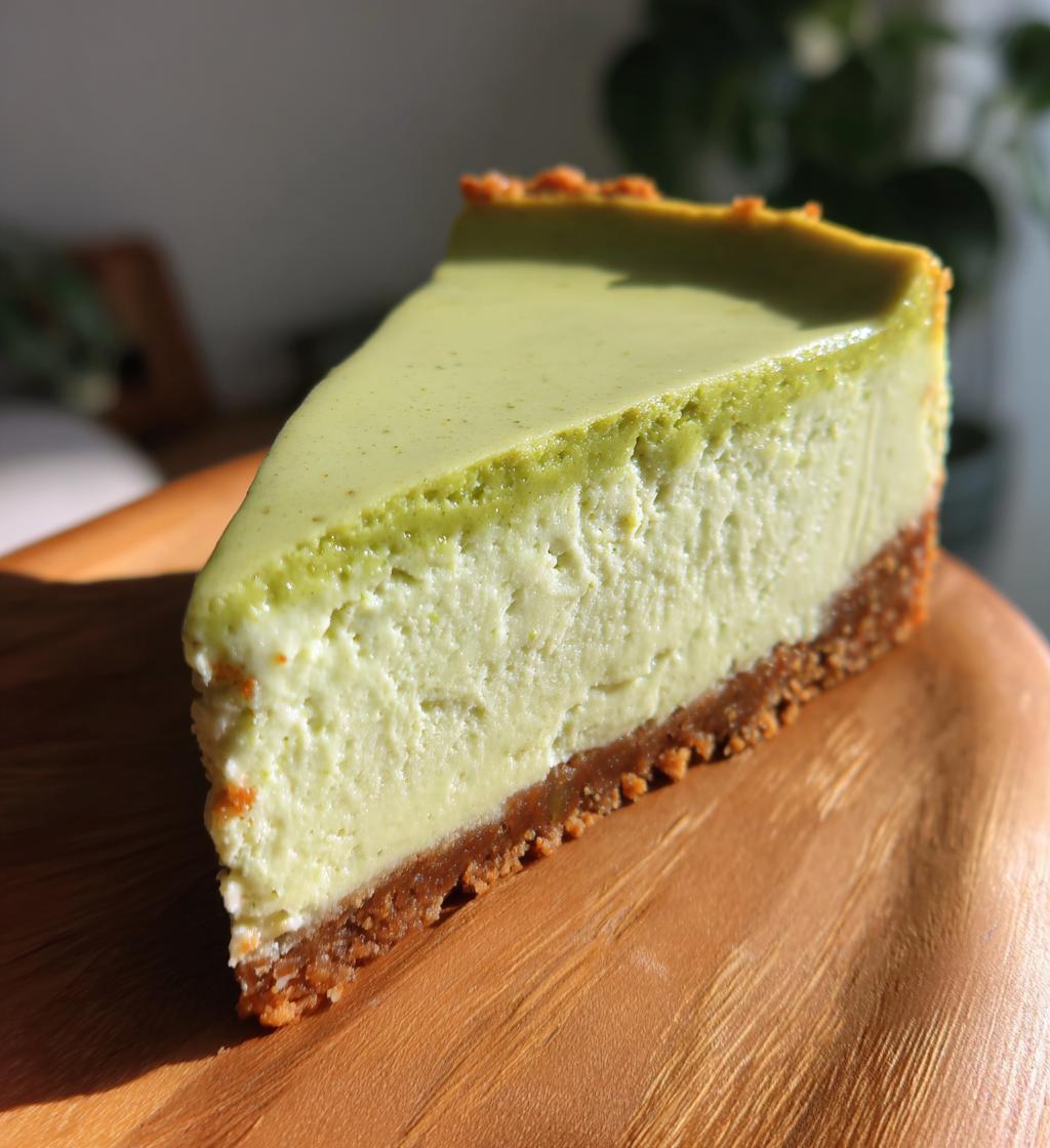 matcha green tea cheesecake