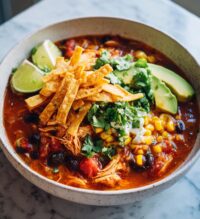 mexican chicken tortilla soup