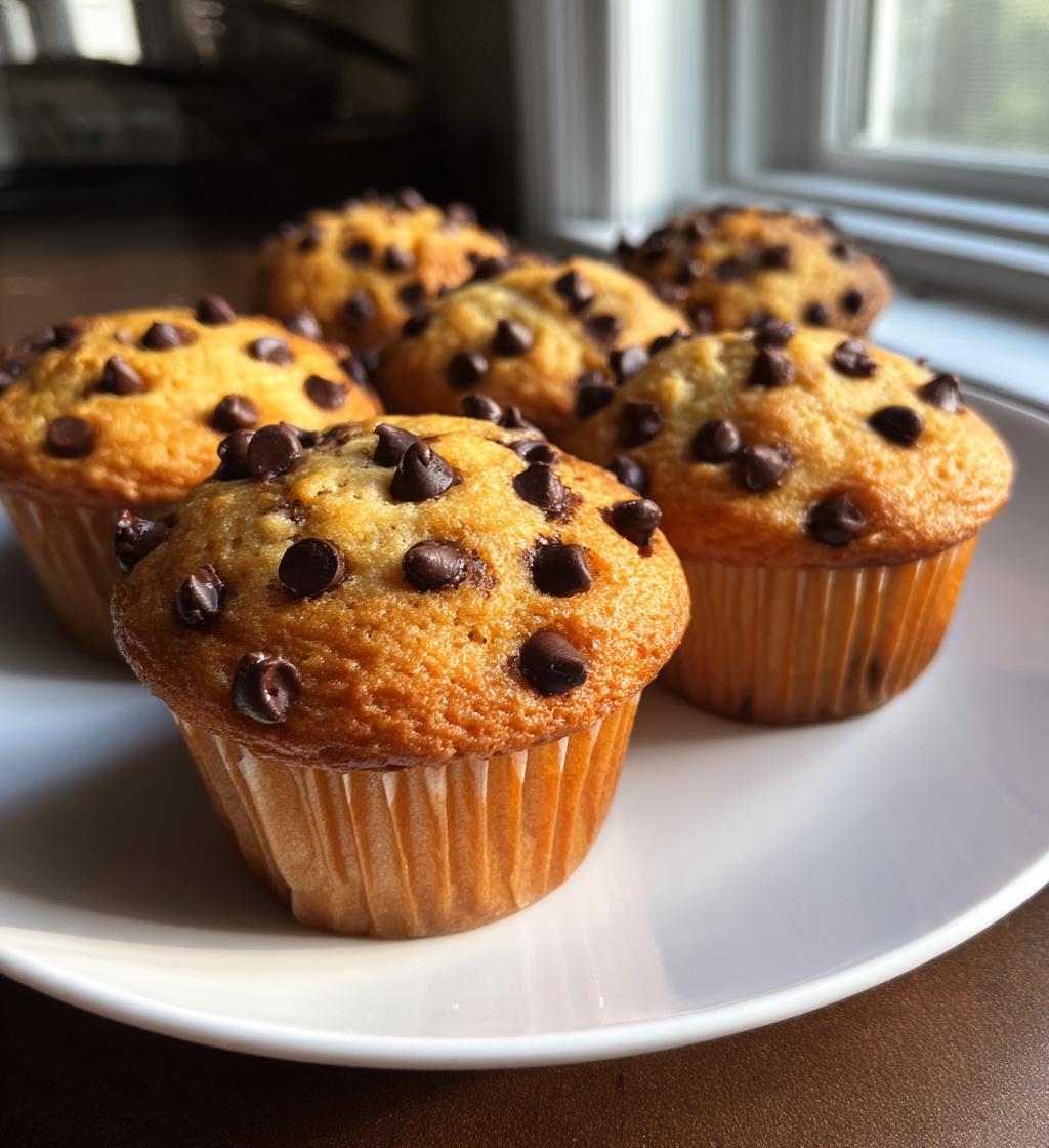 mini chocolate chip muffins - detail 1