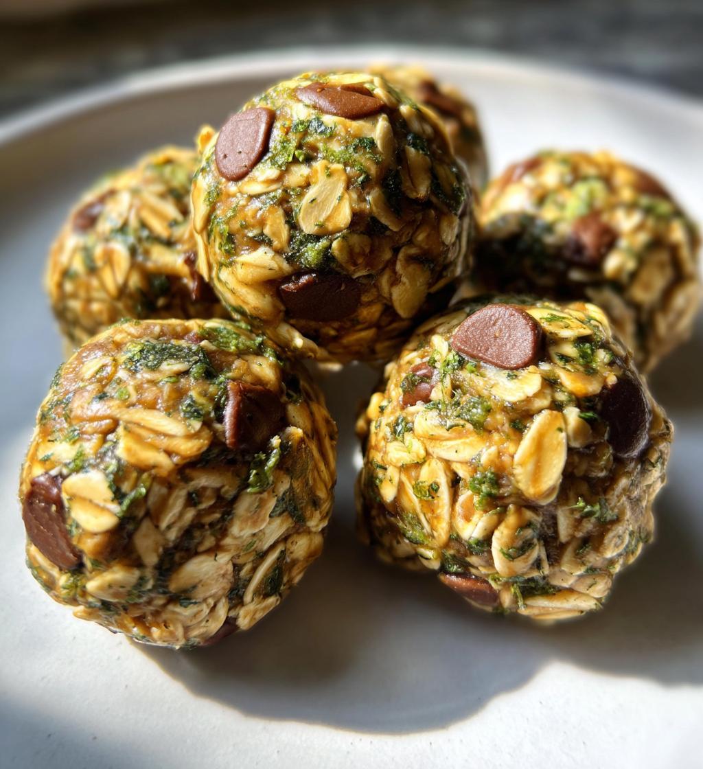 mint chocolate chip protein balls