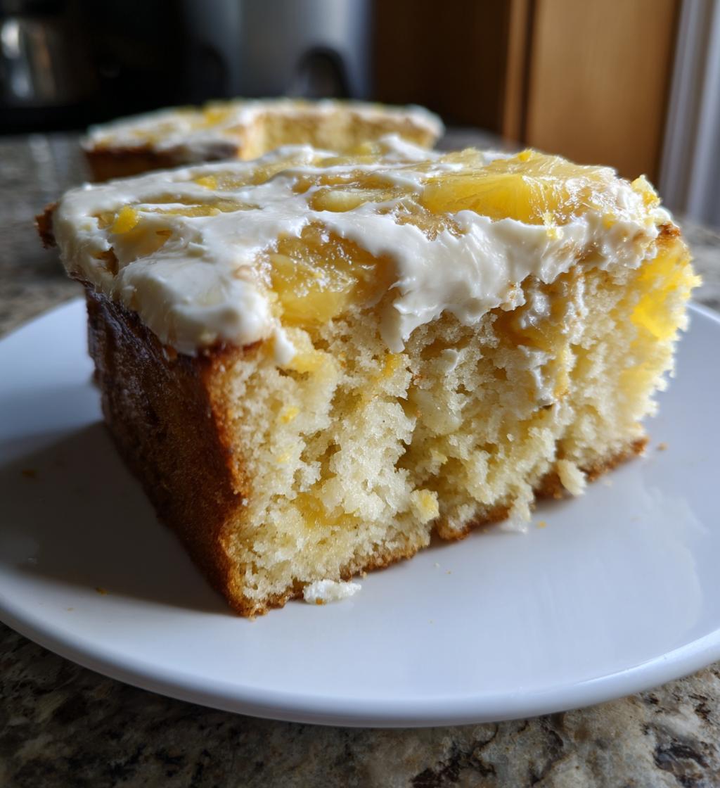 moist pineapple cake