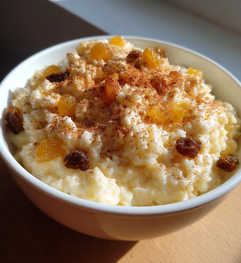 moms old fashioned baked rice pudding