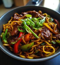 mongolian beef noodles