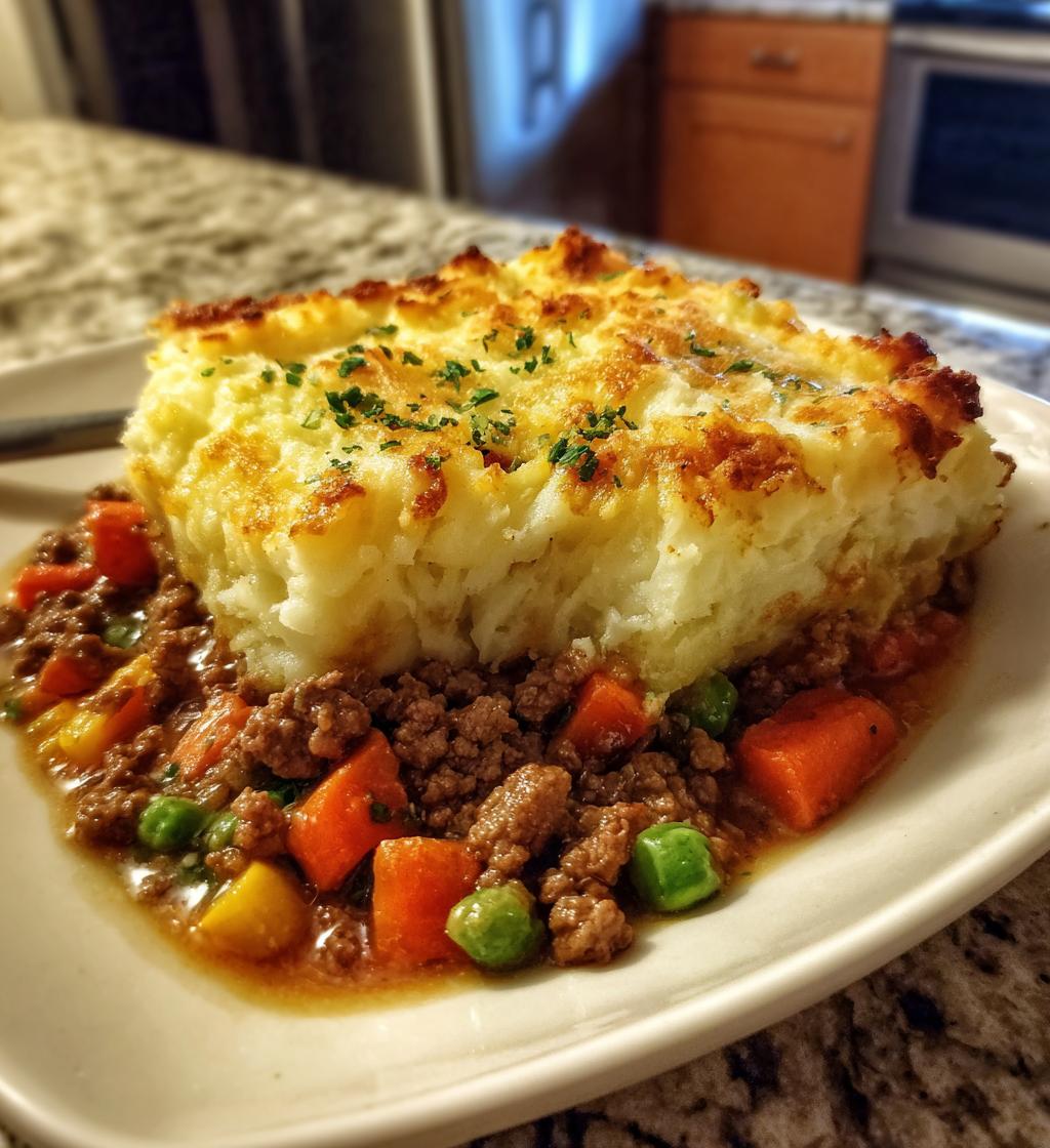 my famous homemade shepherds pie
