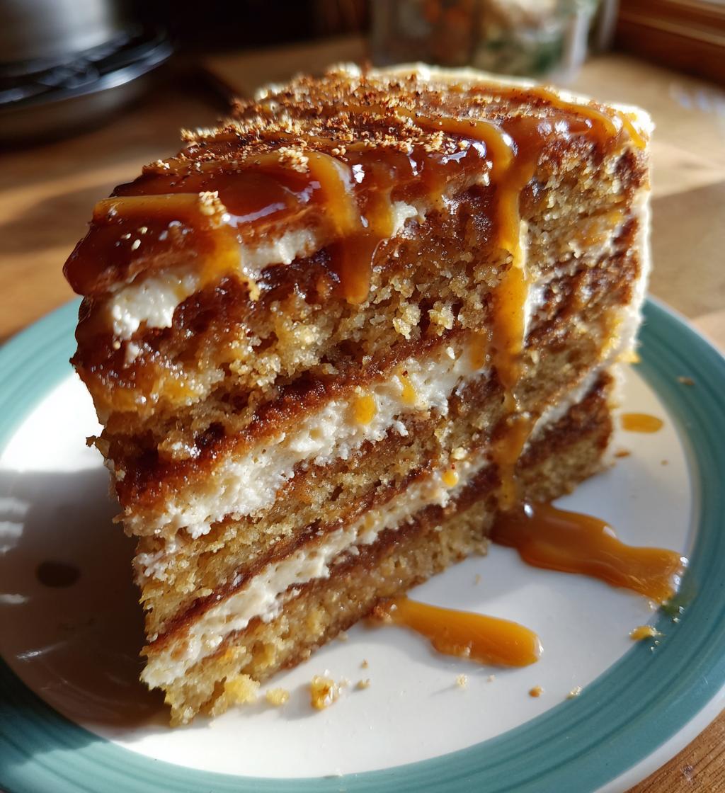 my twisted concoction of caramel spice cake - detail 1