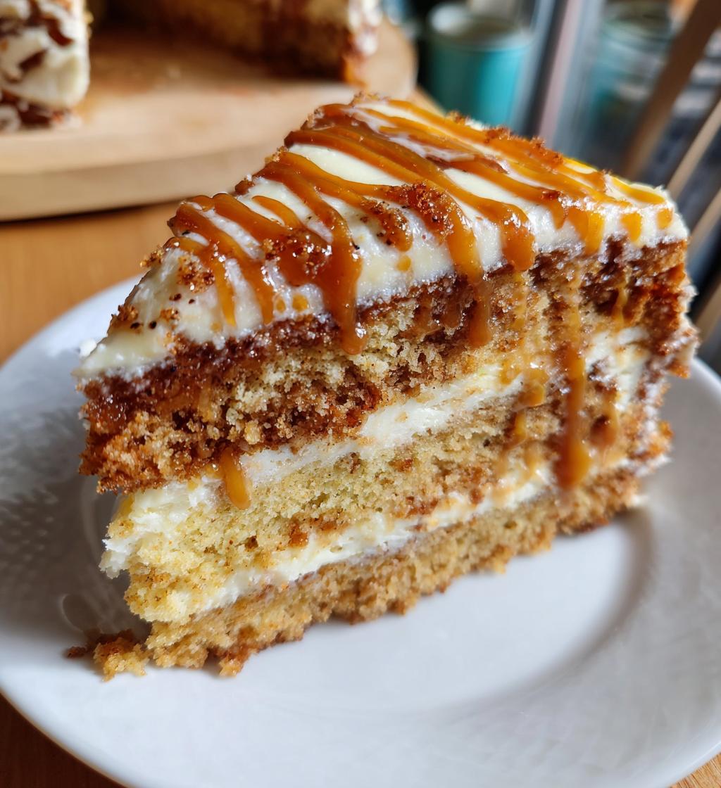 my twisted concoction of caramel spice cake