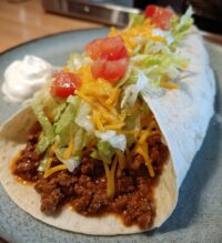 nacho cheese beef wrap