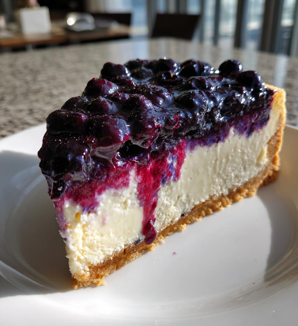 no bake blueberry cheesecake