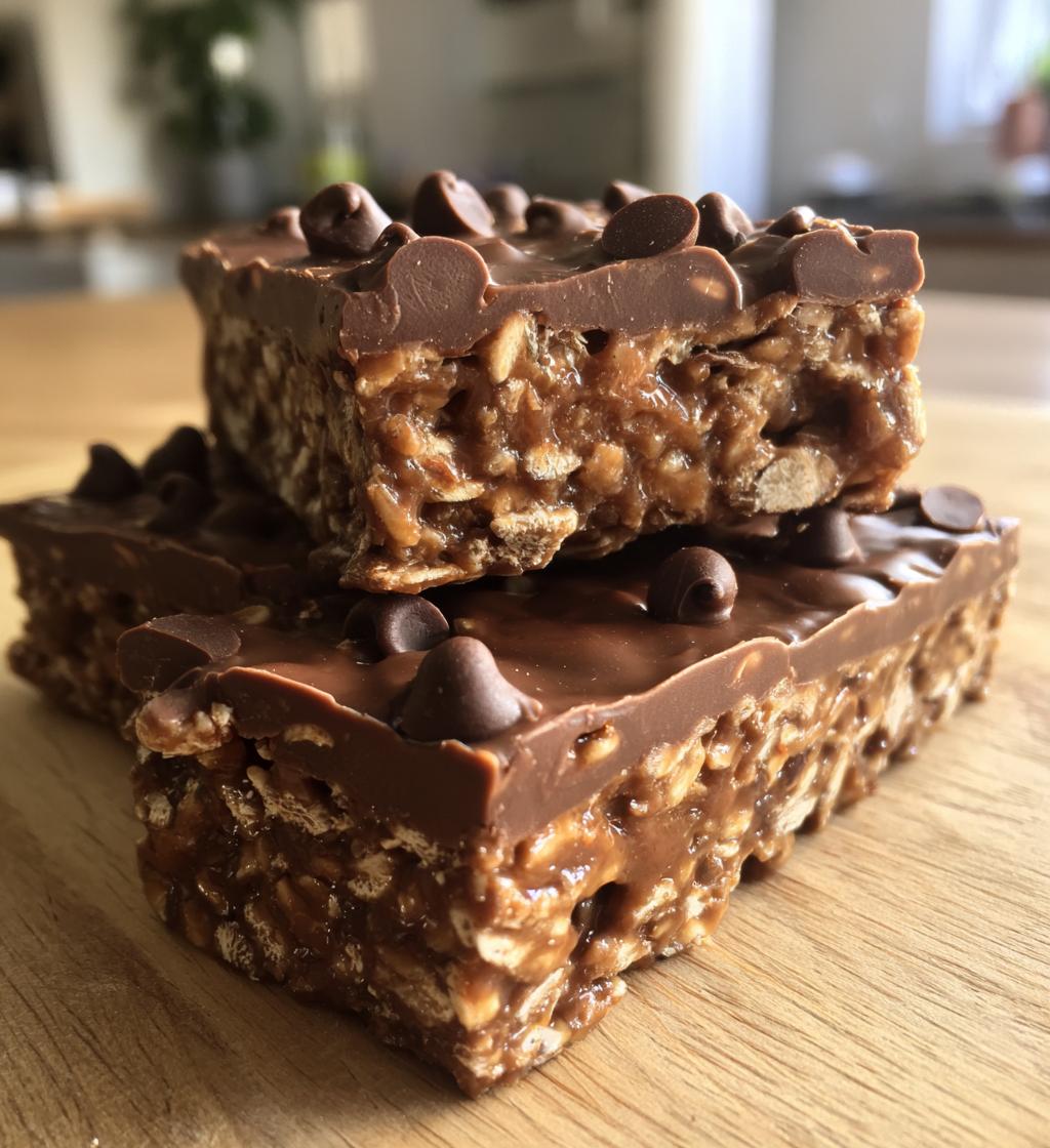 no bake chocolate oat bars